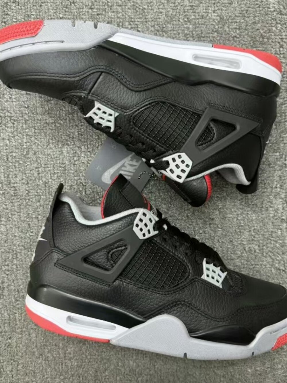 Air Jordan 4 Retro Bred Reimagined Sneakers Shoes New sz 42